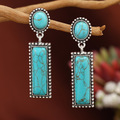 Buy Now: 50 Pairs Retro Simple Turquoise Geometric Women's Earrings