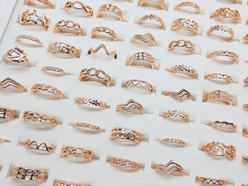 Bulk Lots: 100PC Simple versatile knuckle ring girls tail ring