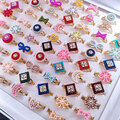 Bulk Lots: 100pc colorful plastic pearl accessories ring