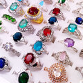 Bulk Lots: 100 Color Full Diamond Fashionable Index Finger Ring