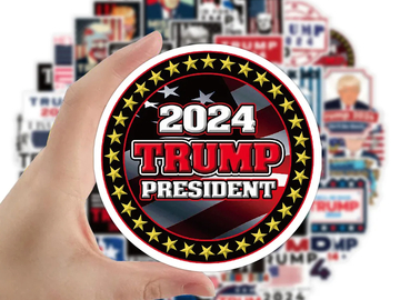 Comprar ahora: 2500 Pcs Trump 2024 US Presidential Election Speech Stickers 