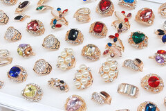 Bulk Lots: 100PC Fashionable Mixed Gemstone Women’s Ring