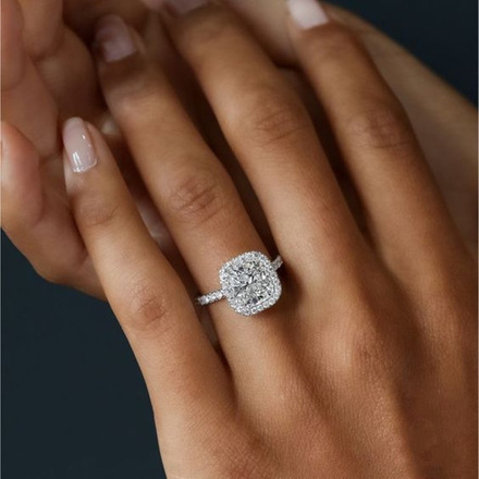 50PC Fashion Platinum Simulated Zirconia Ring