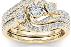 Comprar ahora: 50PC Fashion Couple Zircon Ring