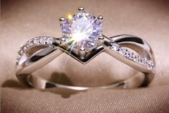 Buy Now: 100PC fashionable simulated water stone ring