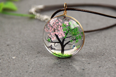 Buy Now: 50 Pcs Dried Flower Plant Tree of Life Necklace