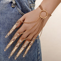 Buy Now: 100pcs Exaggerated hip-hop geometric hollow tassel finger chain