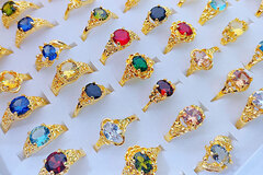 Comprar ahora: 100PC Fashion Crystal Zircon Ring