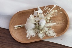Selling: 50 x Dried White Flowers Mini Bouquet