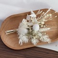 Selling: 50 x Dried White Flowers Mini Bouquet