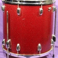 Selling with online payment: SOLD 1965 SLINGERLAND 16x16 floor in red glitter SOLD