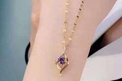Comprar ahora: 50PC Fashion Purple Pendant Necklace