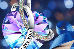 Comprar ahora: 50PC love crystal necklace I love you necklace