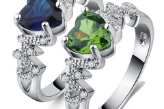 Comprar ahora: 30PC Fashionable Rhinestone Love Ring