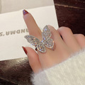 Comprar ahora: 30PC Hollow Butterfly Ring Exaggerated Living Mouth Ring