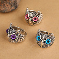 Buy Now: 50PC vintage owl ring open couple ring