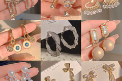 Comprar ahora: 100 Pairs Elegant Ladies Earrings Fashion Jewelry