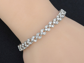 Buy Now: 30PC simple fashionable crystal bracelet