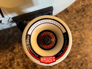 Selling with online payment: Landyachtz Skateboard/ Hawgs Wheels 