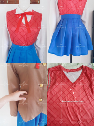 Asian Size L-XL Doki Doki Literature Club DDLC School Uniform