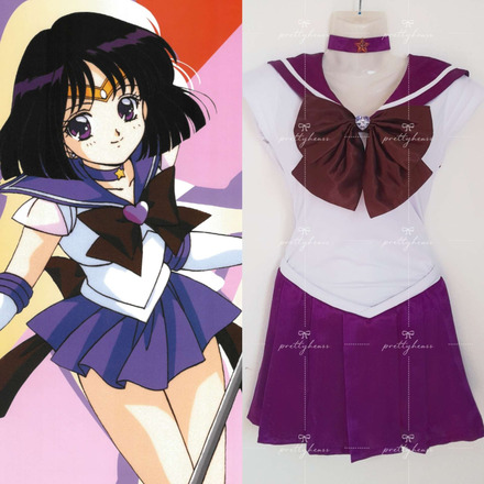 Sailor Saturn Hotaru Tomoe Sailor Moon Cosplay Costume
