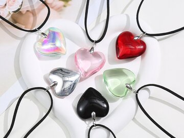 Buy Now: 50PC high-end adjustable multi-color love pendant necklace