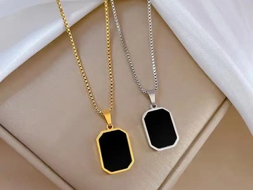 Buy Now: 50PC fashionable black square necklace accessories