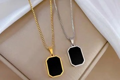 Buy Now: 50PC fashionable black square necklace accessories