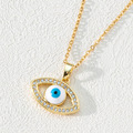 Buy Now: 30PC Zircon Oil Drop Brass Eye Necklace Pendant