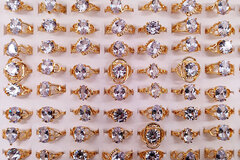Buy Now: 100PC New KC Gold Fashion Girls Crystal Zircon Ring