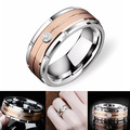 Buy Now: 50PCSFashionable and versatile titanium steel couple ring