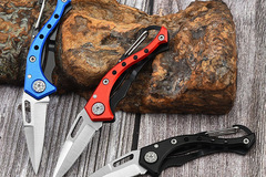 Comprar ahora: 100 Pcs Mini Stainless Steel Folding Knife Keychains