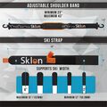 Winter sports: Sklon Ski Strap and Pole Carrier | Avoid The Struggle and Effortl