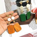 Buy Now: 120PAIRS Vintage geometric wooden earrings