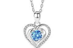 Comprar ahora: 30PCS Simple Heart Shape Pendant Couple Necklace