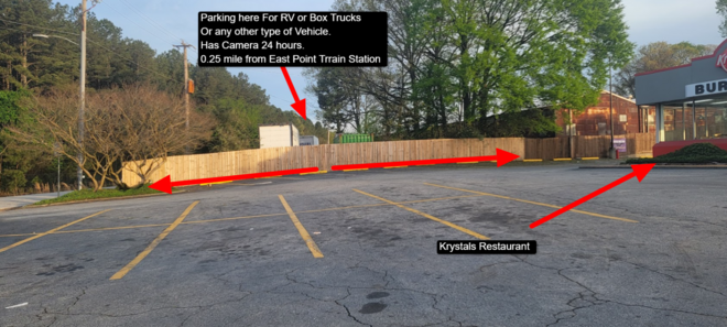 Atlanta GA, RV Or Box Truck Parking Near Trains And TP Studio