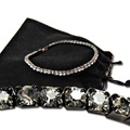 Buy Now: 30 pcs-Swarovski 3mm Crystal Stretch Bracelets-Hematite Finish w/