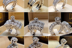 Buy Now: 50 Pcs Elegant Female Rhinestone Rings Fashion Jewelry