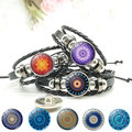 Comprar ahora: 100PCS Vintage Mandala Leather Cord Bracelet