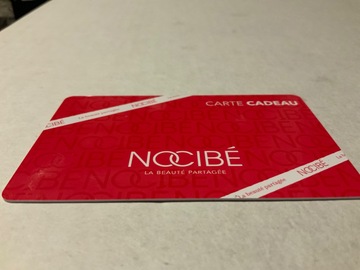 Vente: Carte cadeau Nocibé (25€)