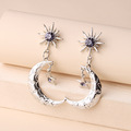 Buy Now: 40 Pairs of Silver Star and Moon Design Dangle Earrings
