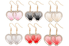 Buy Now: 50 Pairs Boho Hand Braided Alloy Heart Earrings