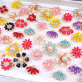 Buy Now: 100PCS Exaggerated Colored Gemstone Flower Ring