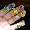 Bulk Lots: 100PCS Fashionable Colored Cat's Eye Ring for Women