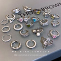 Buy Now: 50PCS fashionable light luxury zircon open ring
