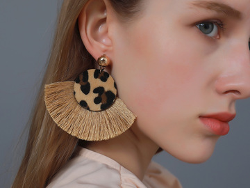 Buy Now: 80 Pairs Bohemian Vintage Leopard Tassel Earrings