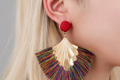 Buy Now: 80 Pairs Vintage Bohemian Colorful Tassel Earrings