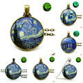 Comprar ahora: 100PCS Van Gogh Luminous Pendant Necklace