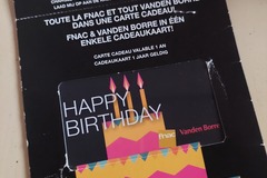 Vente: Carte cadeau Fnac & Vandenborre - BELGIQUE (80€)