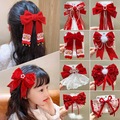 Comprar ahora: 50pcs Red big bow hairpin for children for new year